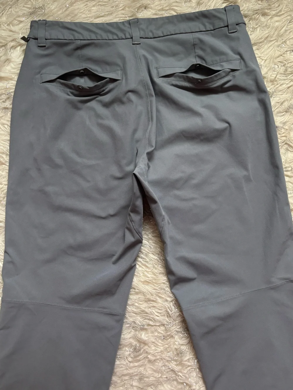 Lululemon Athletica Men's Gray Slim-Fit Stretch Warpstreme Pants Size 32